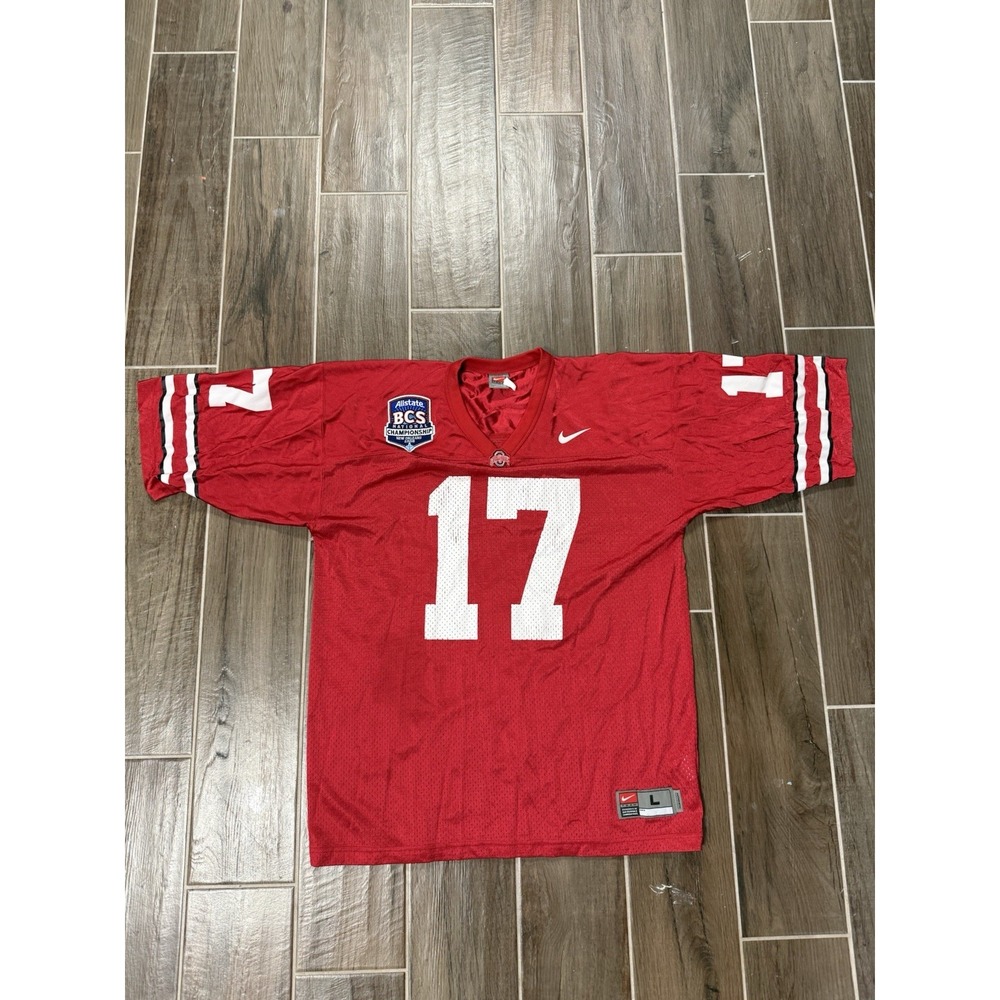 Nike Ohio State Buckeyes BCS National Championship 2008 Jersey #17 Size L